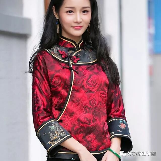 【原创】华族经典真丝唐装 古韵唐装,用细腻的笔调勾画出女子的玲珑