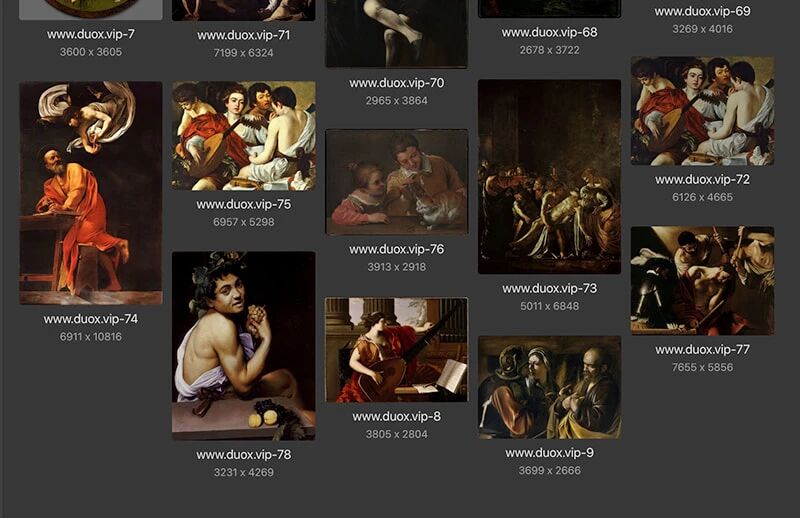 作品集下载｜上帝的”光”，他本身就是一件艺术品-卡拉瓦乔