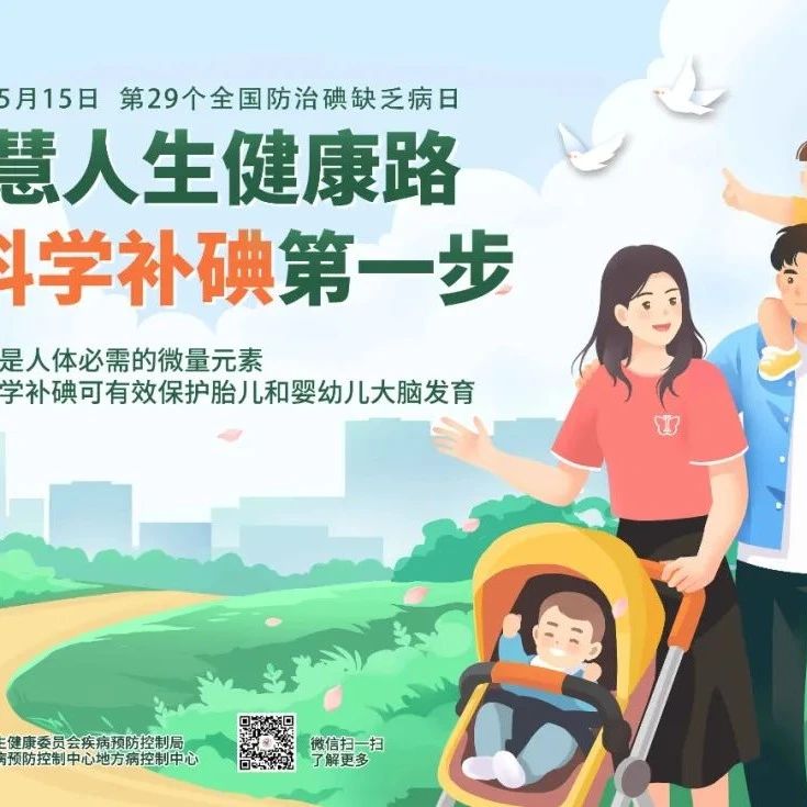 2022年全国防治碘缺乏病日——智慧人生健康路，科学补碘第一步