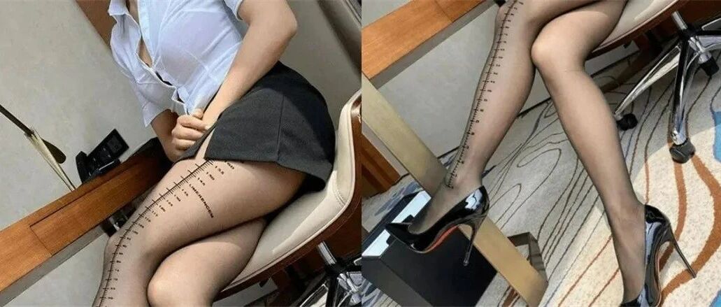 丝袜上印刻度线，是为了知道妹子的腿有多长吗？