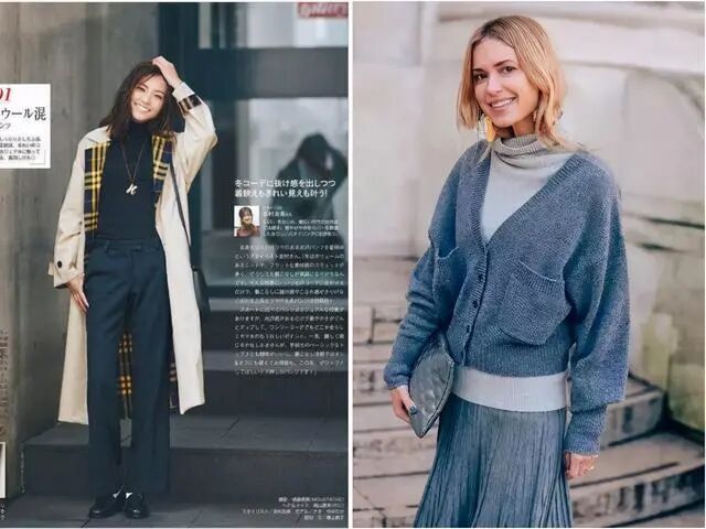 今年秋冬，高领毛衣火了，超详细的“体型”选款技巧，值得一看