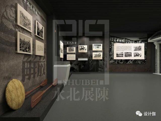 水北展陈装饰设计|溢满古城情怀的新中式色彩展厅设计