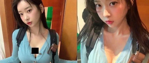 美女如果你想上学，得先学会扣扣子
