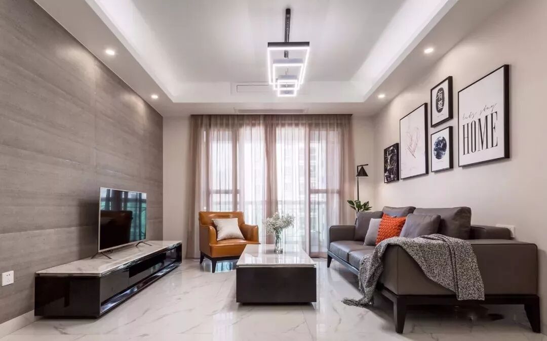 102平的现代简约三居室