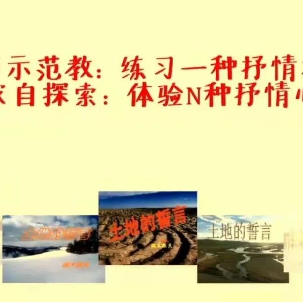 【青春语文·漆丽语文教学研究（一）】以抒情的方式教抒情——王君老师《学习抒情》课例品析