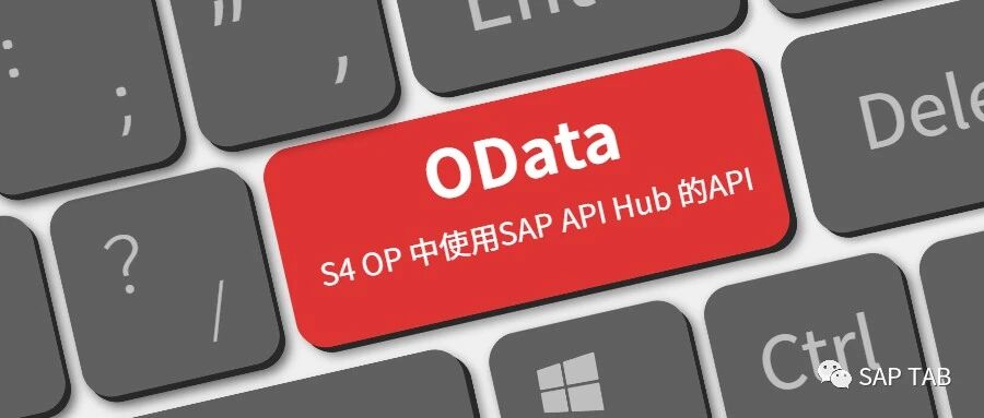OData SAPS4OP 中使用 SAPAPIHub 的 API - 封面图