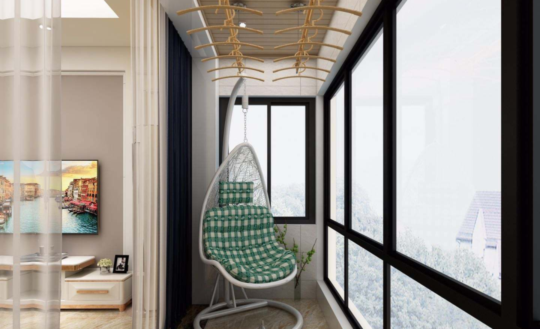 晾衣机影响阳台采光