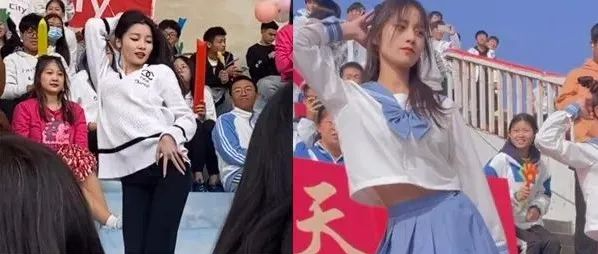 学姐学妹运动会上的搔首弄姿