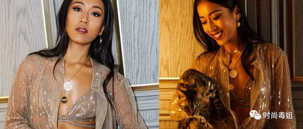 穿衬衫裙不系纽扣，还非要敞开上身狂炫腹。吉克隽逸太豪放了！