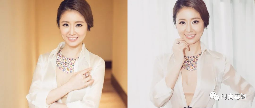 林心如真时尚！穿衬衫配蓬松裙也不丑，网友：气质很重要