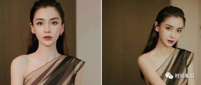 杨颖真会玩，身穿晚礼裙只露出一条胳膊，反而比露胸露腿还要性感