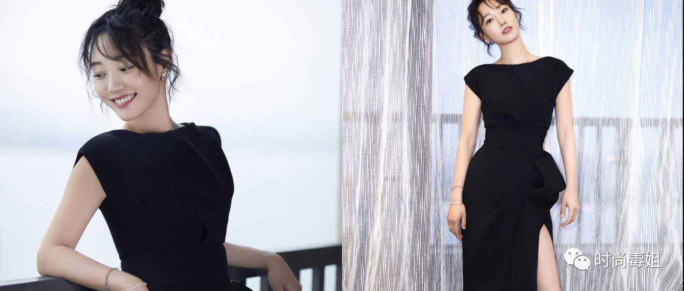 白百何终于瘦下来了！穿高跟开叉裙配高跟凉鞋，大长腿很惊艳