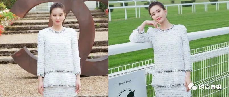 刘诗诗穿套装短裙欲秀腿，腰都被遮没了，网友：不过腿是真的长