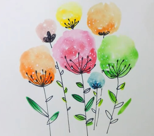 很简单的水彩花卉手绘教程 水彩教学 水彩画入门 微信公众号文章阅读 Wemp