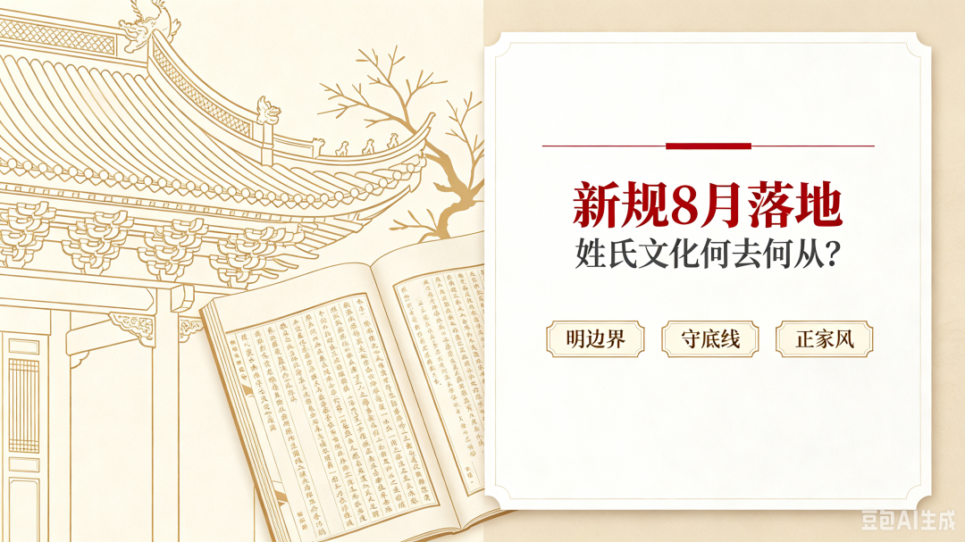 8月新规落地！修谱、祭祖、联谊红线与绿灯一文讲清