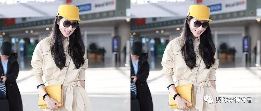 韩雪厉害了！一条连体衣绑上腰带秀长腰，网友：小黄帽真抢镜