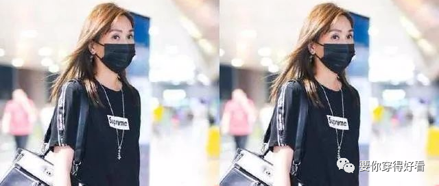 杨恭如厉害了！穿一身16岁的搭配够时髦，网友：说她44岁你信吗