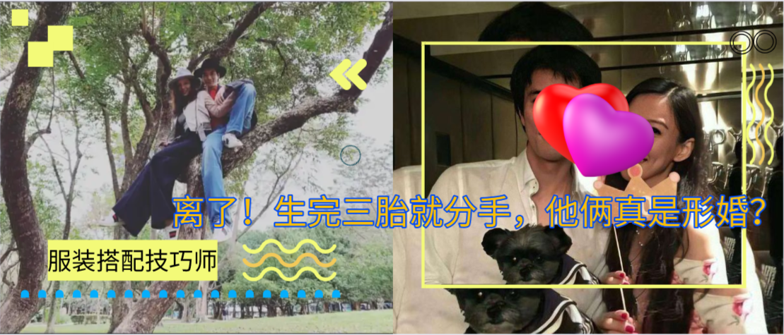 离了！生完三胎就分手，他俩真是形婚？