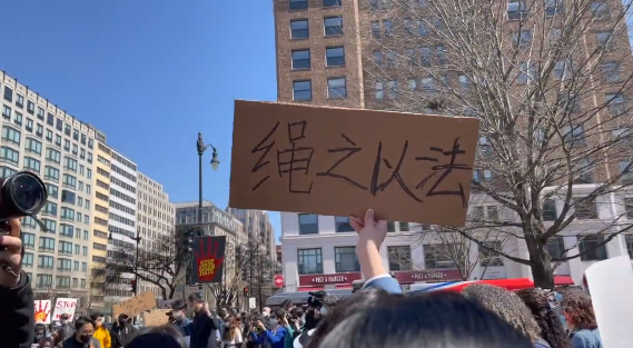 美国华裔居民上街游行：“受够了！不要再叫我们病毒了”（组图） - 16