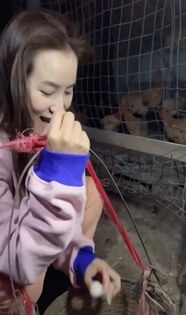 麦家琪现身农家乐,亲自动手捡鸡蛋还踩鸡屎,状态好被赞素颜女神