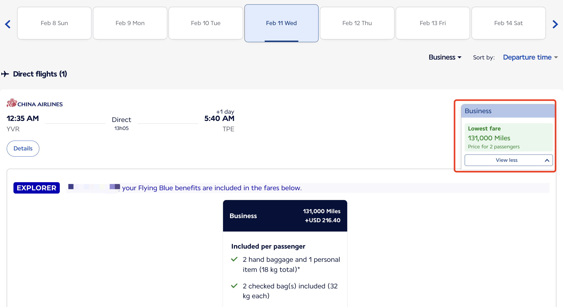 华航超低价中美/中加豪华商务舱再升级，价格再降+票量激增+覆盖日期更广（含旺季），65.5K点数即可拿下